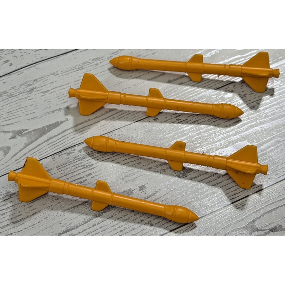 GI Joe Rolling Thunder 4 SIDEWINDER‎ MISSILE SET rocket 1988 vehicle yellow part